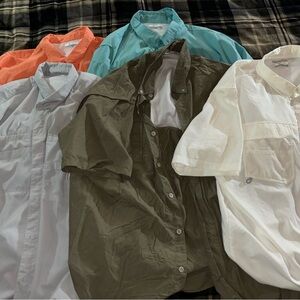 Lot of men’s Columbia lightweight fishing shirts size XXL